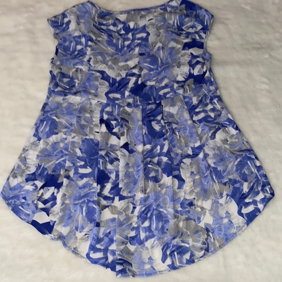 NWOT SPENSE sleeveless Hi-Lo Top Abstract Floral Print Size S 🌷So silky soft! - Picture 6 of 7